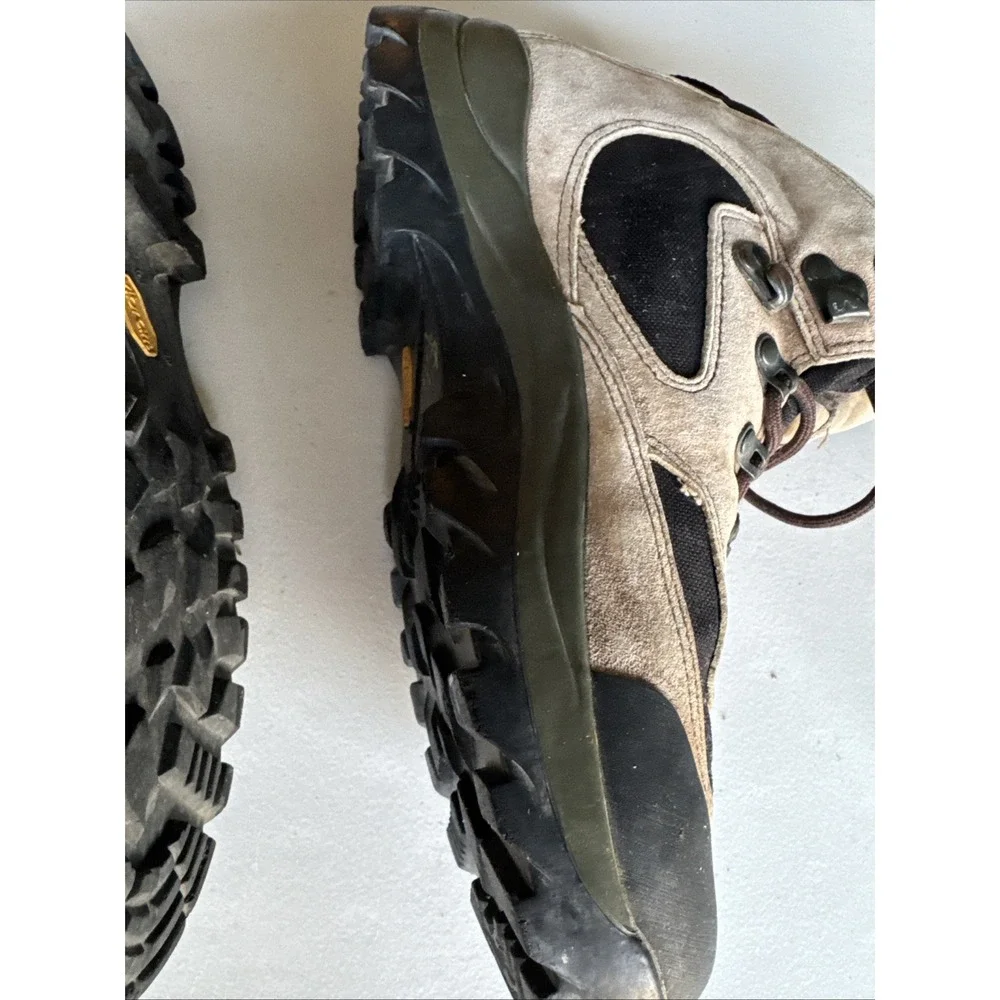 REI Brown Leather Gore-Tex Waterproof Hiking Boots‎ Vibram Sole US Men's 10.5
